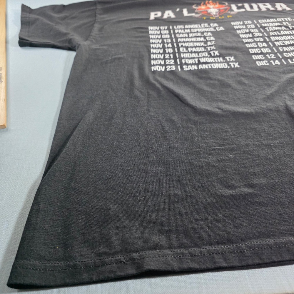Christian Nodal Pa'l Cora Tour 2024 Concert Graphic T-Shirt Black 2XL Cotton